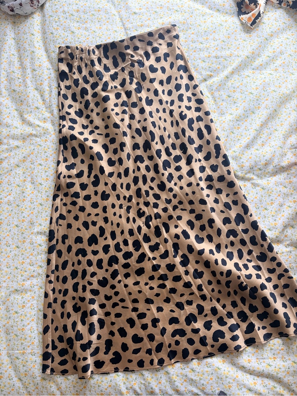 Realisation Par Leopard Print Maxi Skirt in Tan and Black